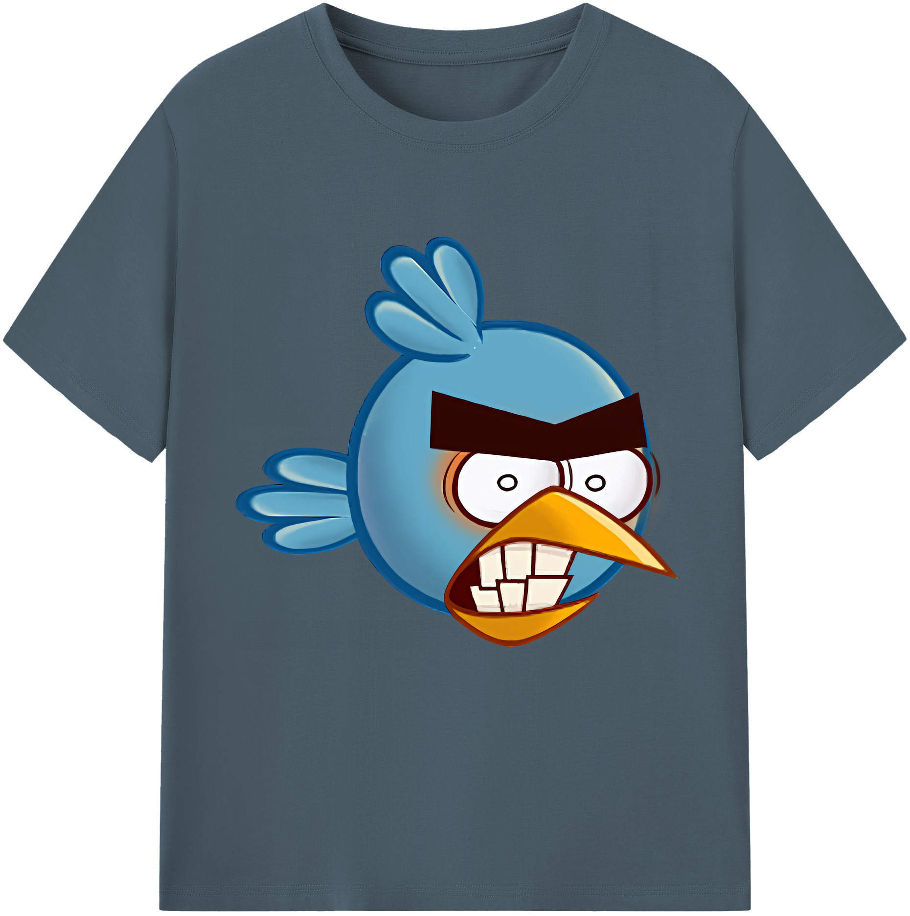 （画像用） Angry Birds アングリーバード 綿100％半袖Tシャツ（フロントプリント）